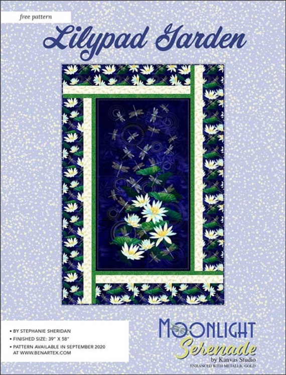 Lilypad Garden Moonlight Serenade Quilt Kit Fabric & Etsy