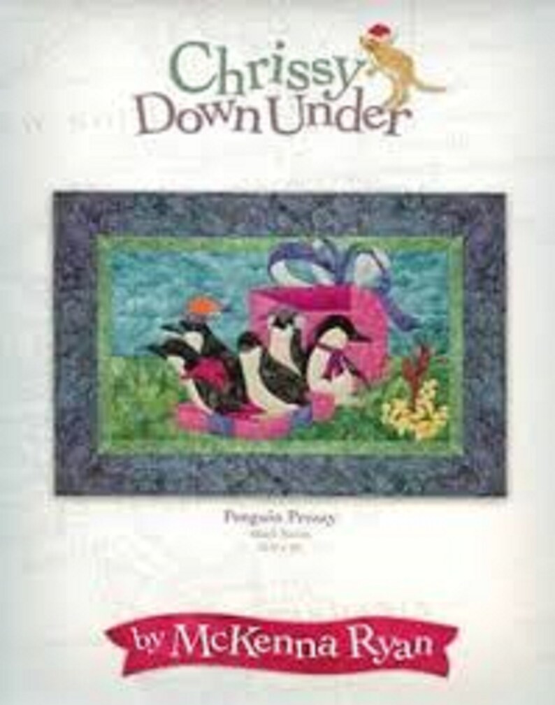 Chrissy Down Under Penguin Prezzy Christmas Quilt pattern Etsy