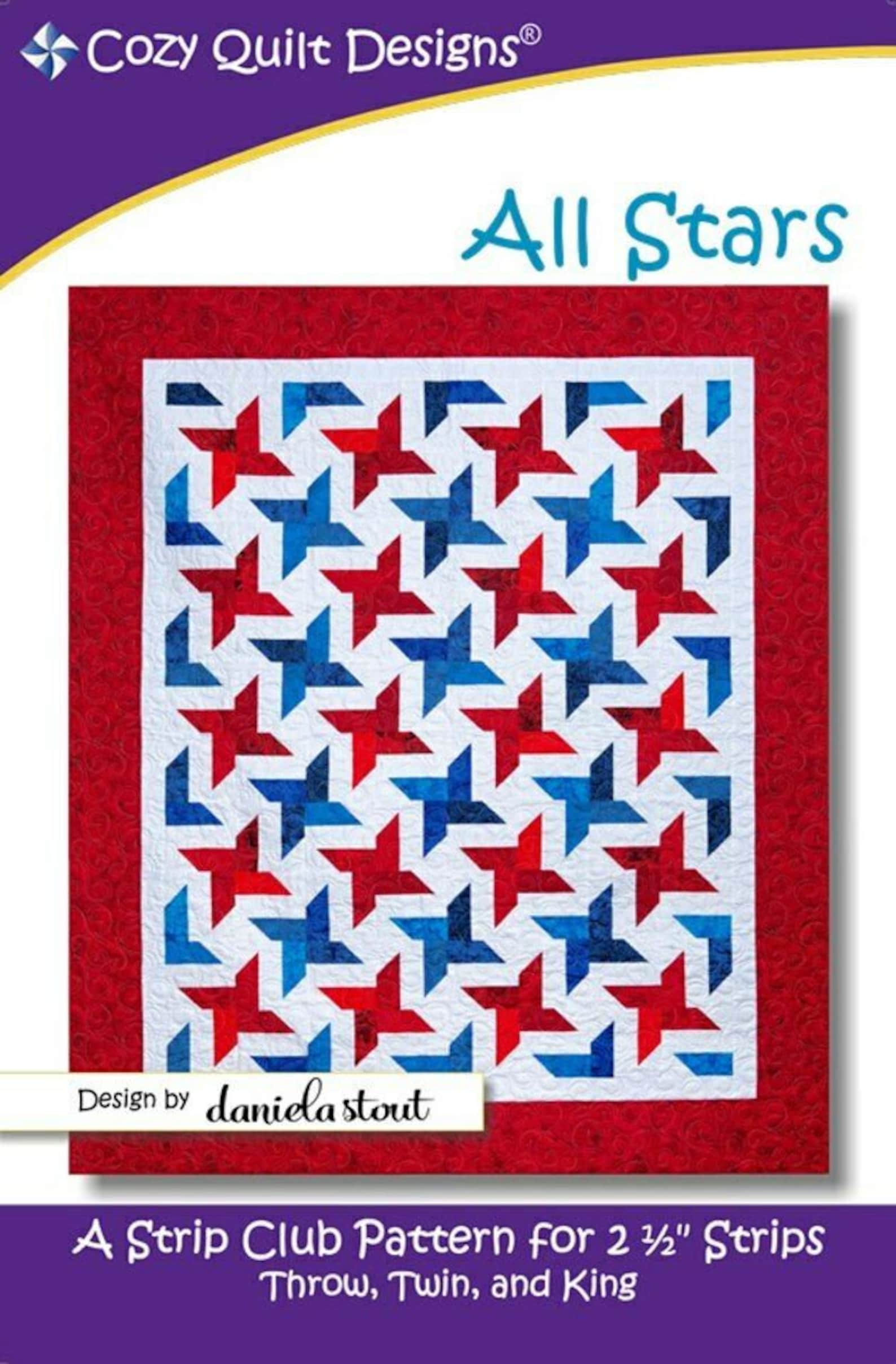 All Stars Quilt Pattern by Cozy Quilt Designs Etsy