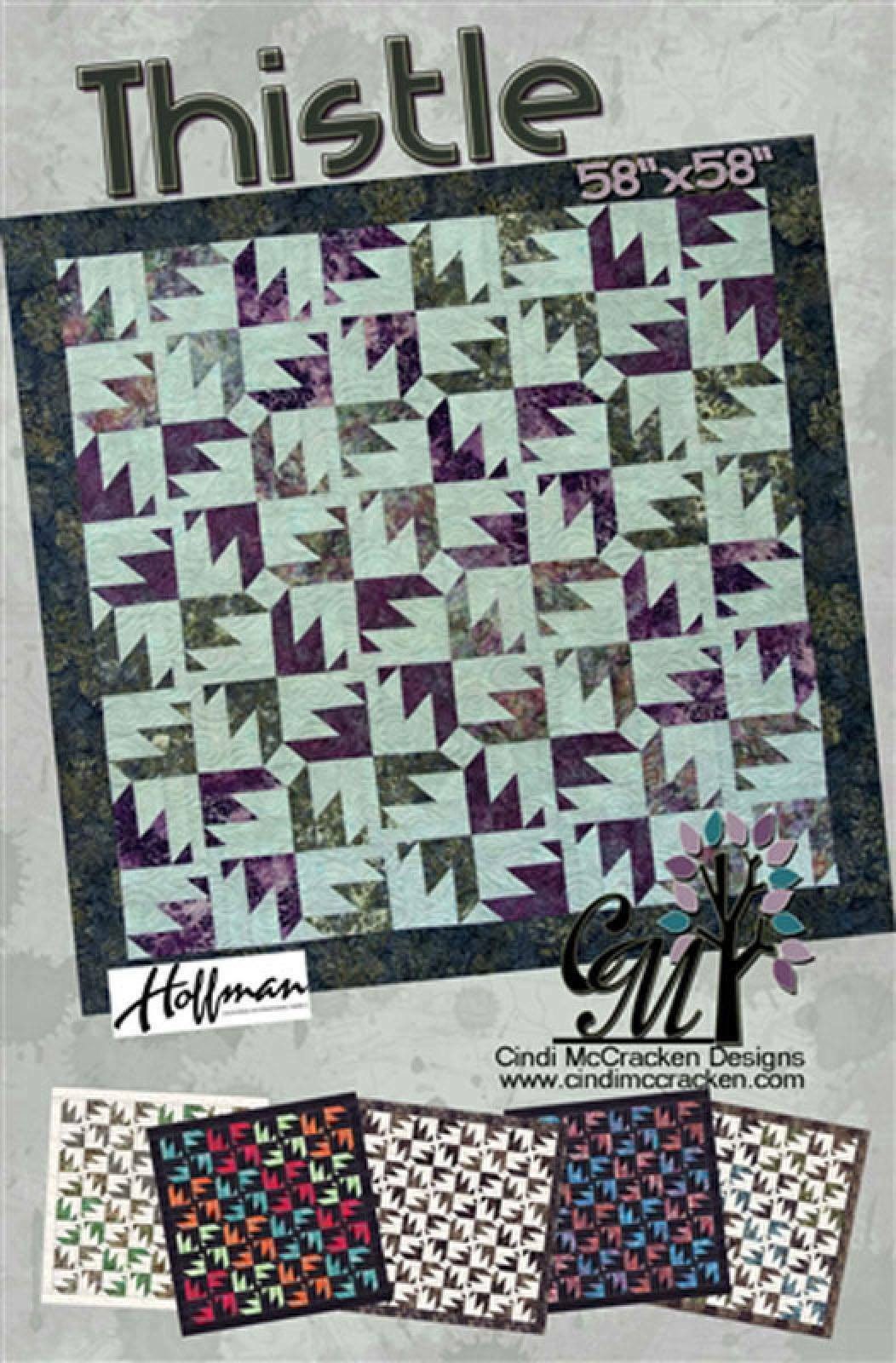 Thistle Quilt Pattern by Cindi McCracken designs Etsy
