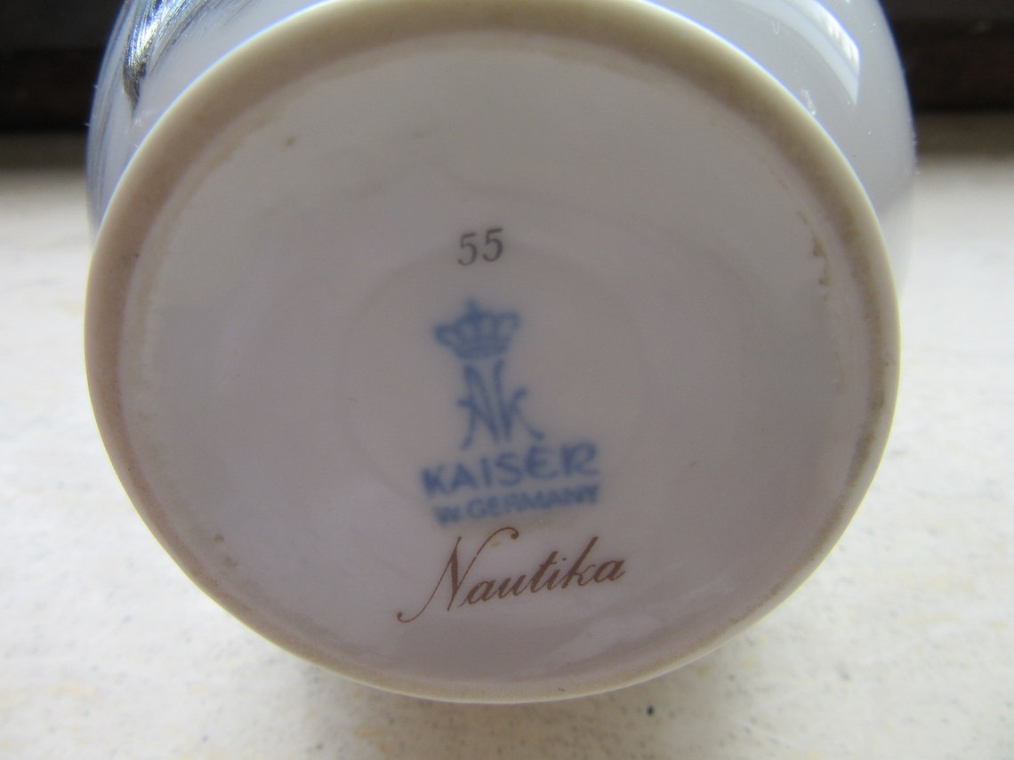 AK Kaiser W. Germany Nautika Vase nummeriert Designer K. Etsy.de