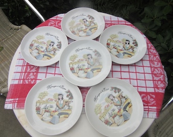 チーズプレート6枚セット - Gien - Etsy 日本