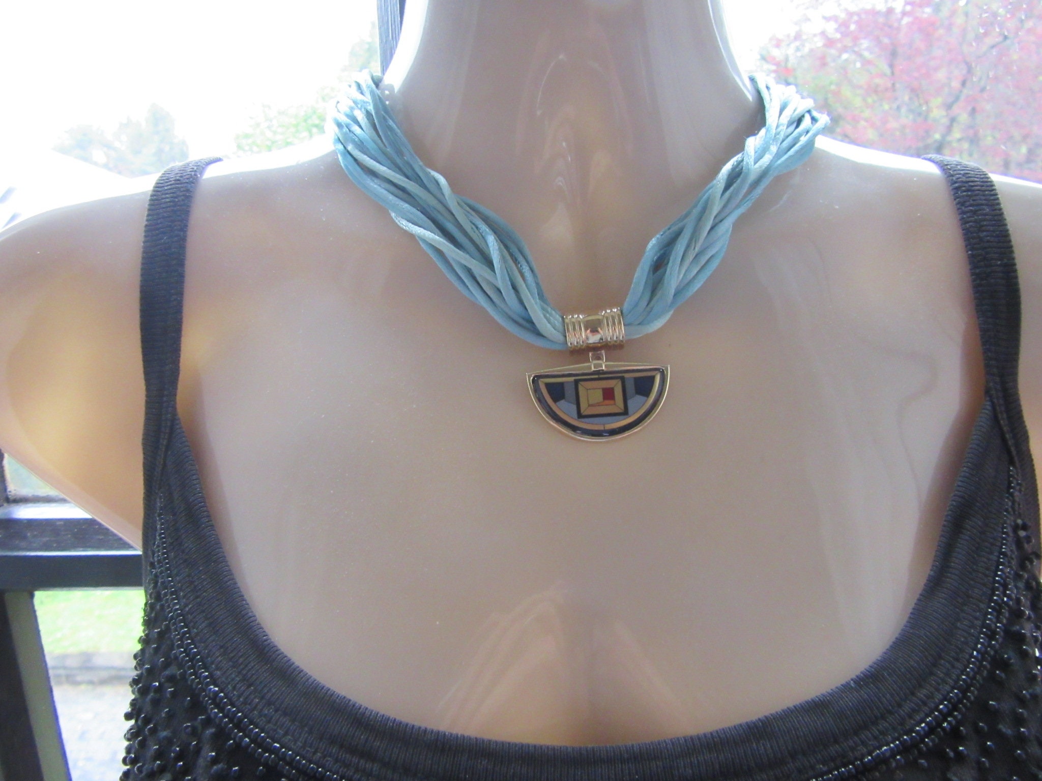 M.FREY WILLE チョーカー ネックレス 紺色 （frey wille jewelry