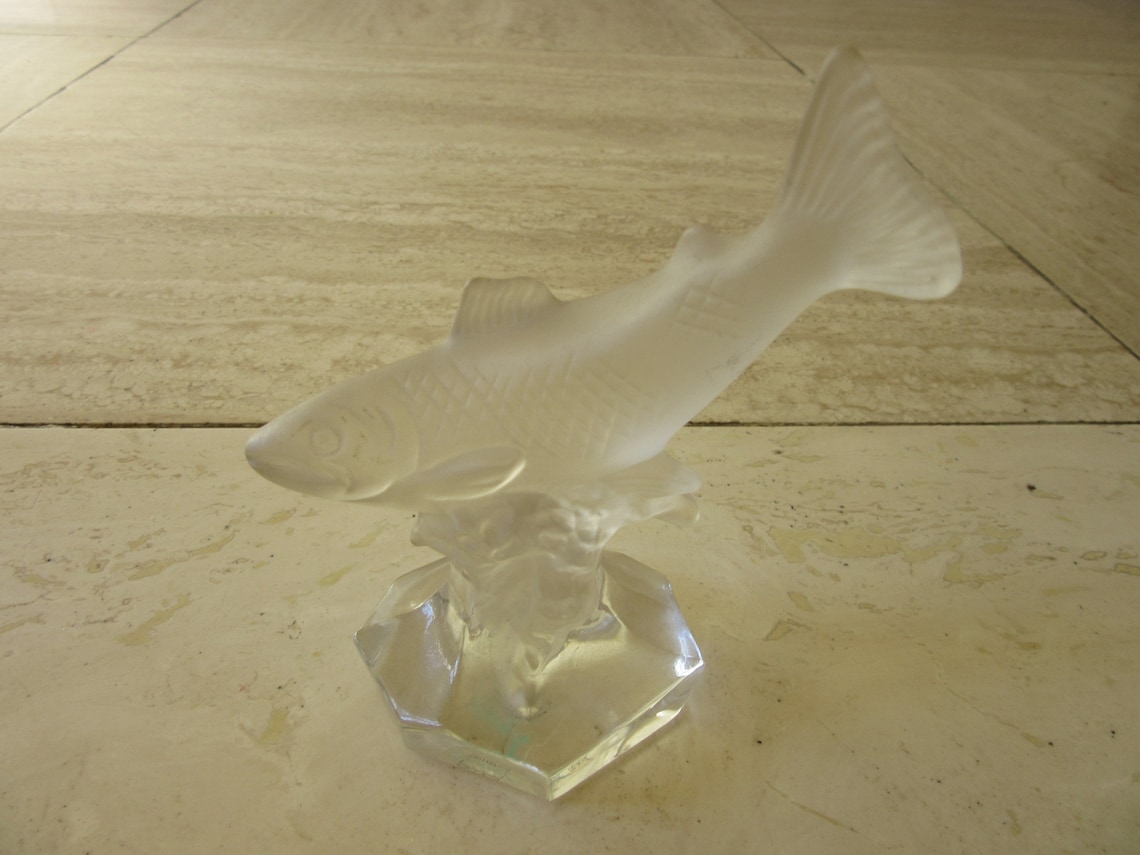 GOEBEL 24 LEAD CRYSTAL Fish Salmon Collection Paperweight / Etsy