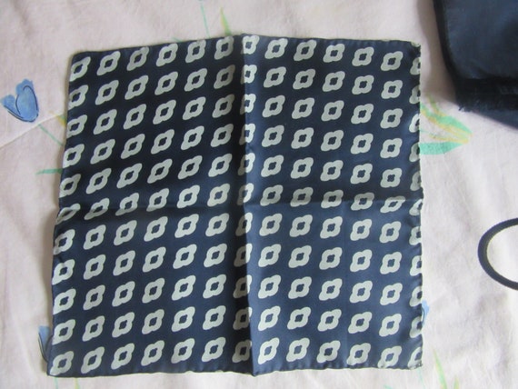 Men's pure silk cravat/tie/Ascot, scarf + Silk Po… - image 2