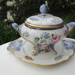 Petite soupière centre de table façon CAPODIMONTE – Luckyfind