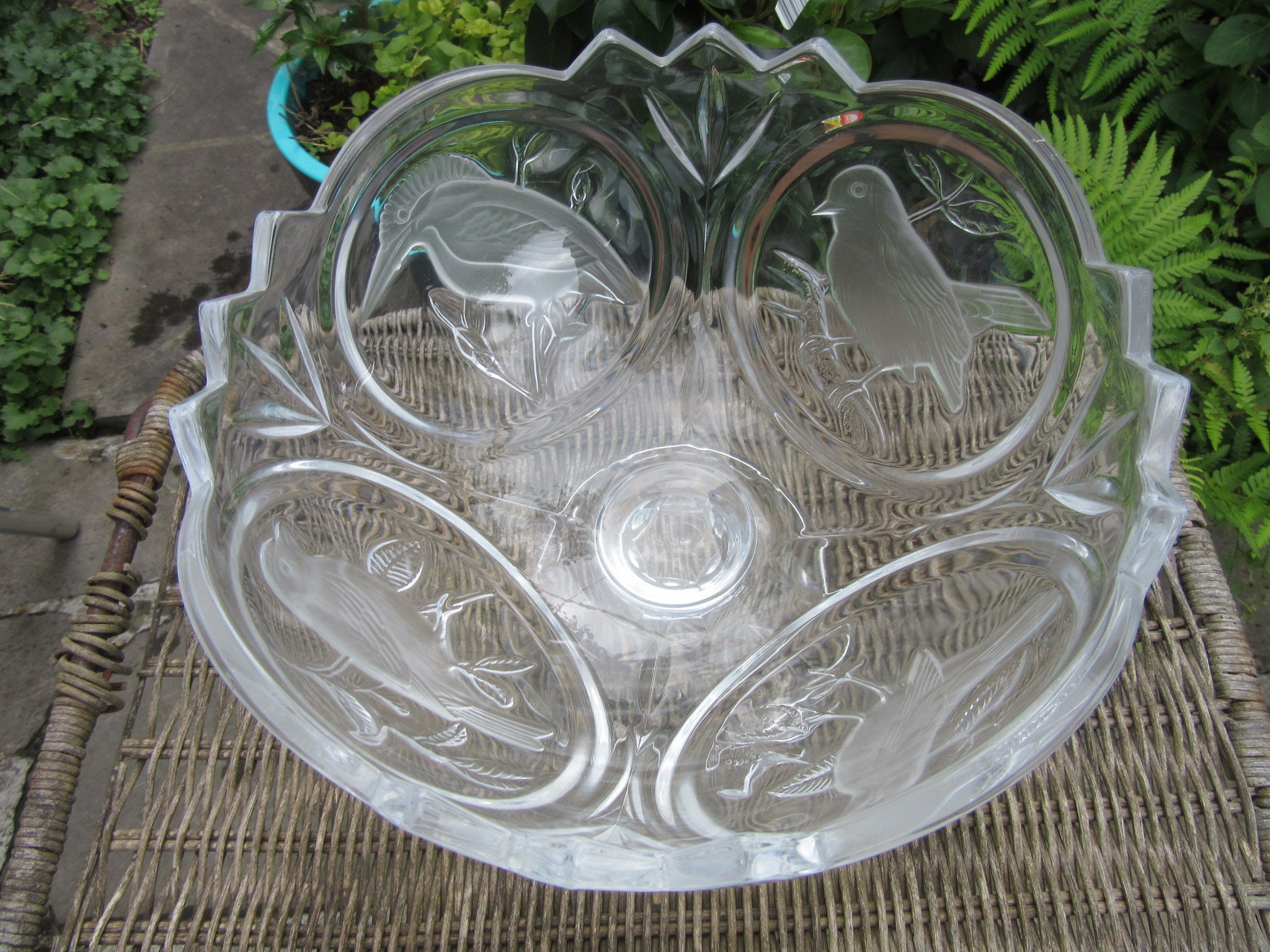 Walther Glas Germany Heavy Glass/Crystal Bowl with 4 different Etsy