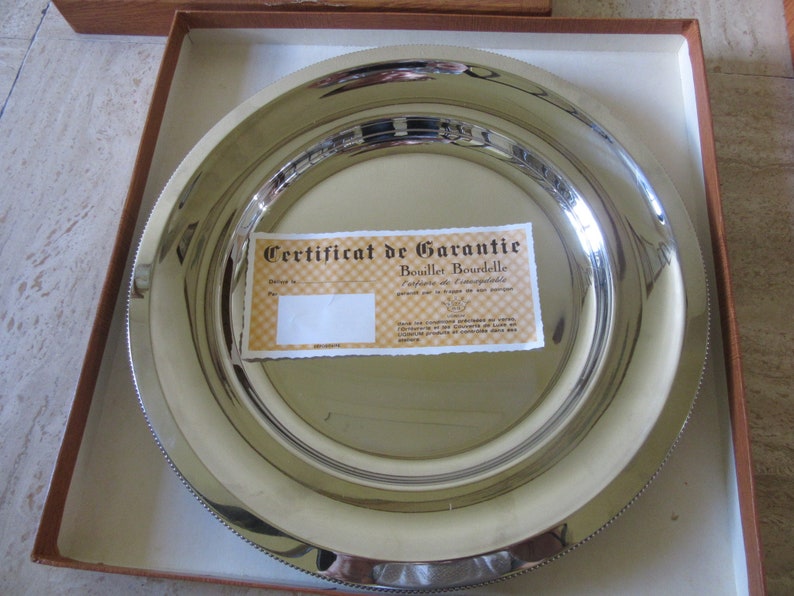 French Serving Tray round BOUILLET BOURDELLE Royal BB with Etsy