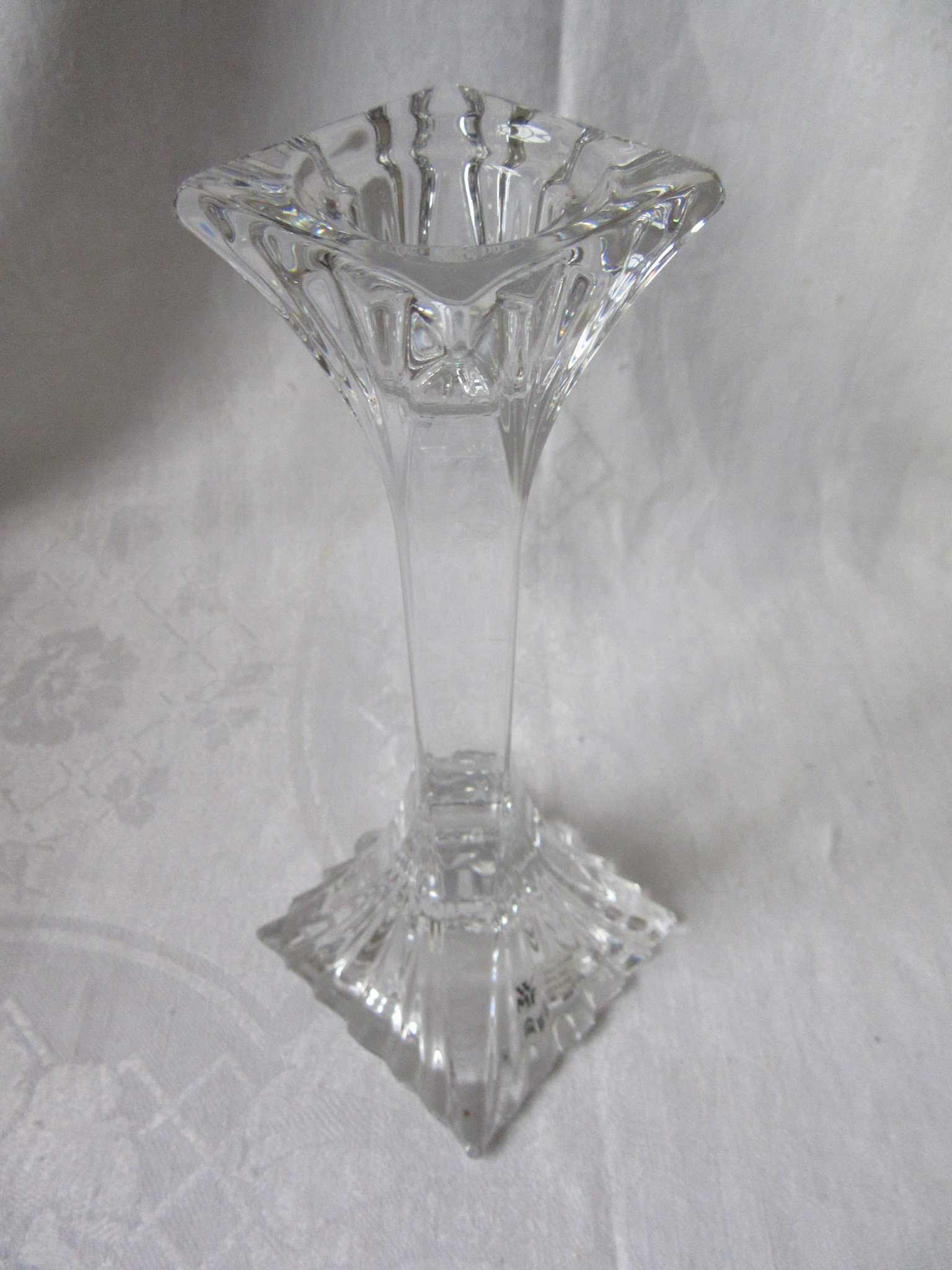WMF Lead Crystal Candle Holder Candlestick 24 Pbo With Etsy