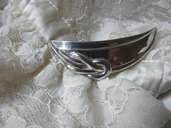 Sale : Christofle Silver Plated Brooch Pin, vinta… - image 1