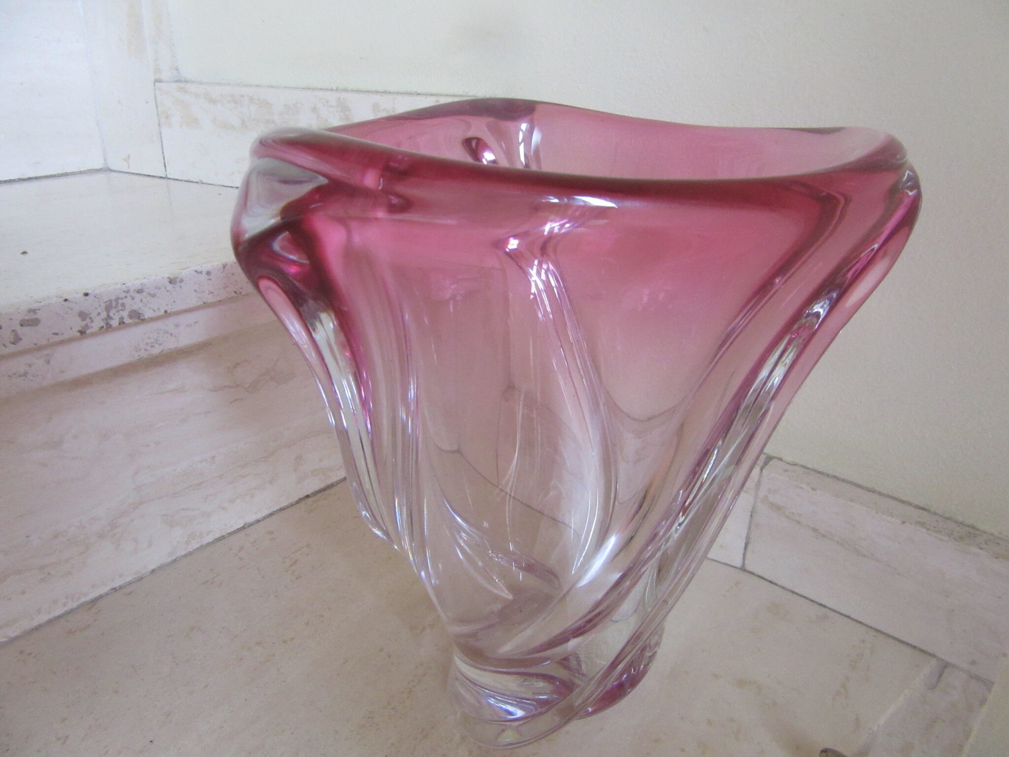 Bearcat　ヴァルサンランバート　花瓶　切子　大 Bearcat様専用 ヴァルサンランバート 花瓶 切子 大