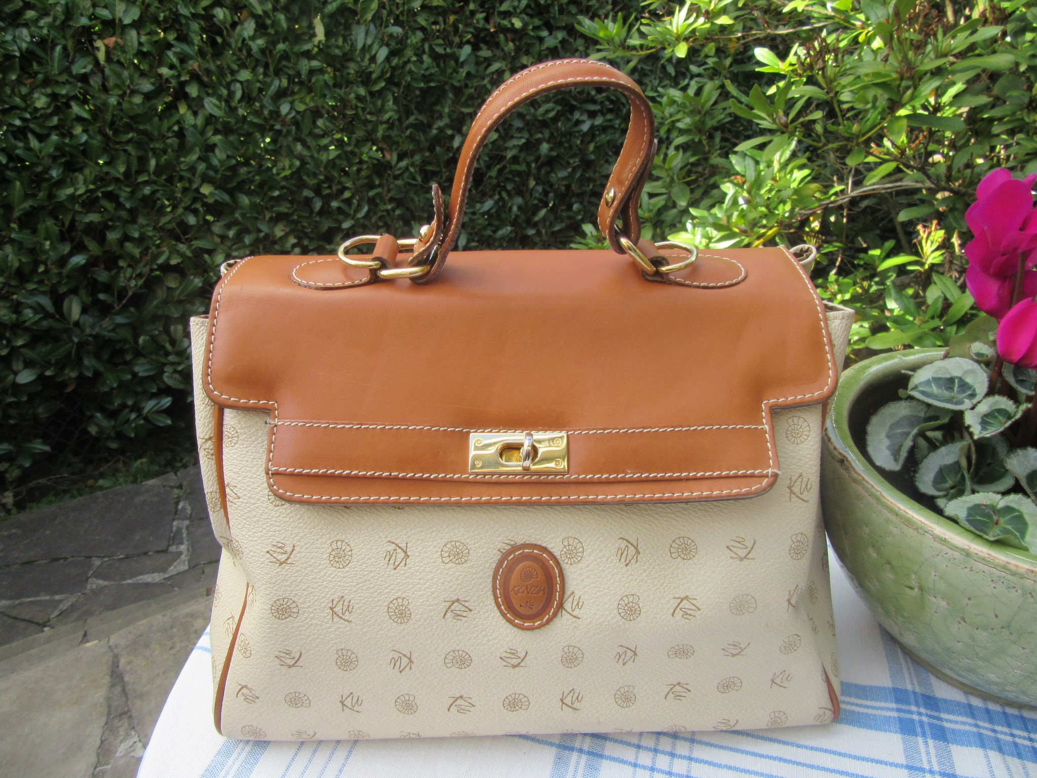 Hermes Birkin 25 Retourne Handmade Bag In Beige Lizard Leather