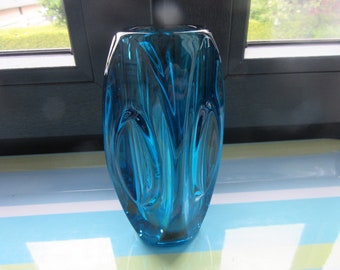 ビンテージ チェコスロバキア製 Sklo Union フラワーベース チェコ