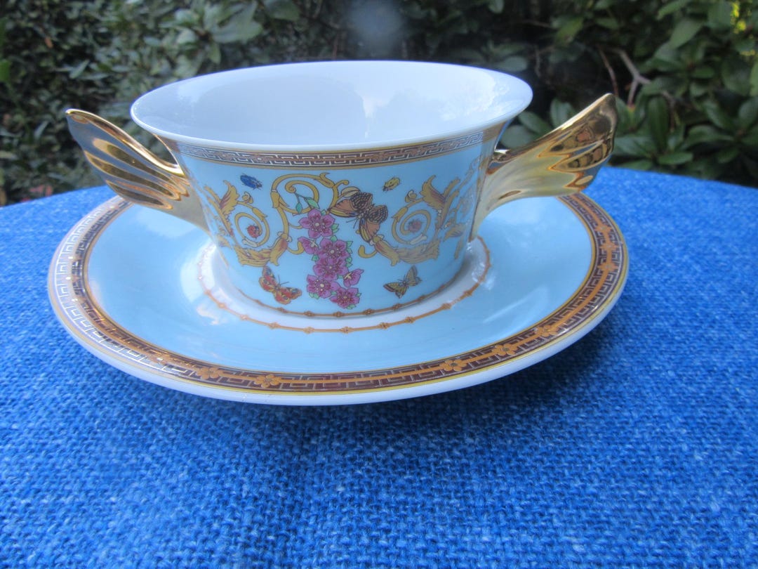 ROSENTHAL VERSACE Le Jardin De Versace - Soup Bowl With Handles