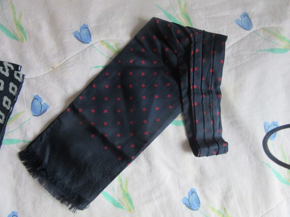 Men's pure silk cravat/tie/Ascot, scarf + Silk Po… - image 3