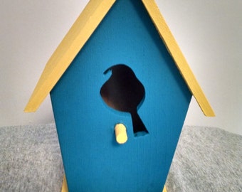 Bird Cutout Birdhouse