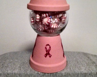 Breast Cancer Candy Dish