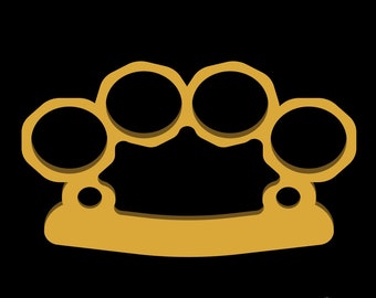 Brass Knuckles SVG ClipArt