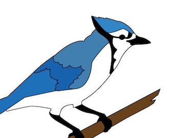 Blue Jay Clip Art Etsy