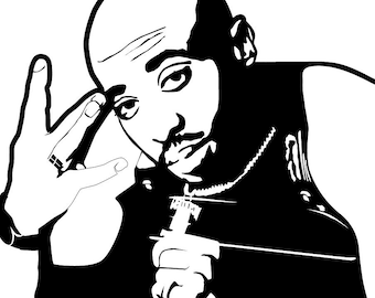 Tupac svg | Etsy