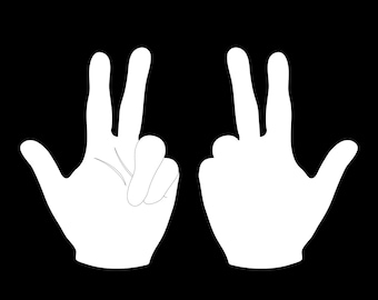 Three Finger Salute - Serb Salute SVG