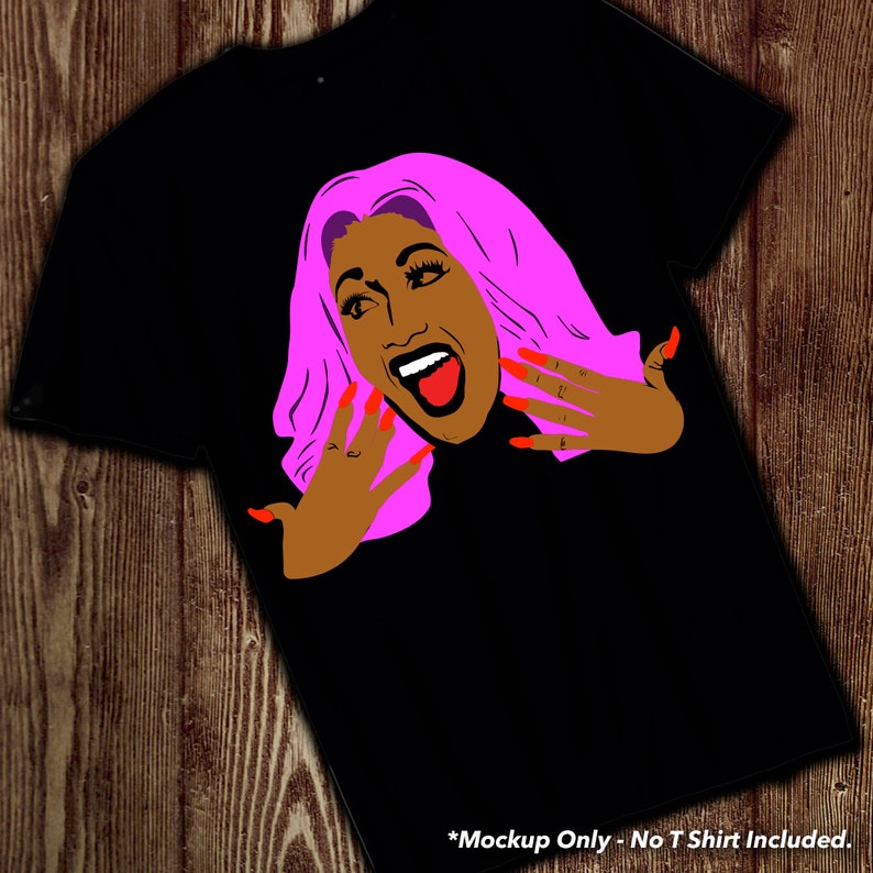 Download Cardi B SVG Cut File | Etsy