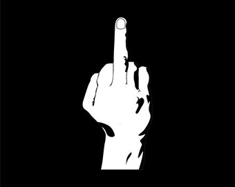 Middle Finger SVG Cut File