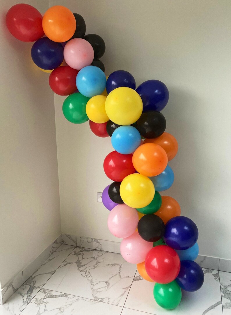 Multi Colour Balloon Cluster Garland Perfect for Party Etsy