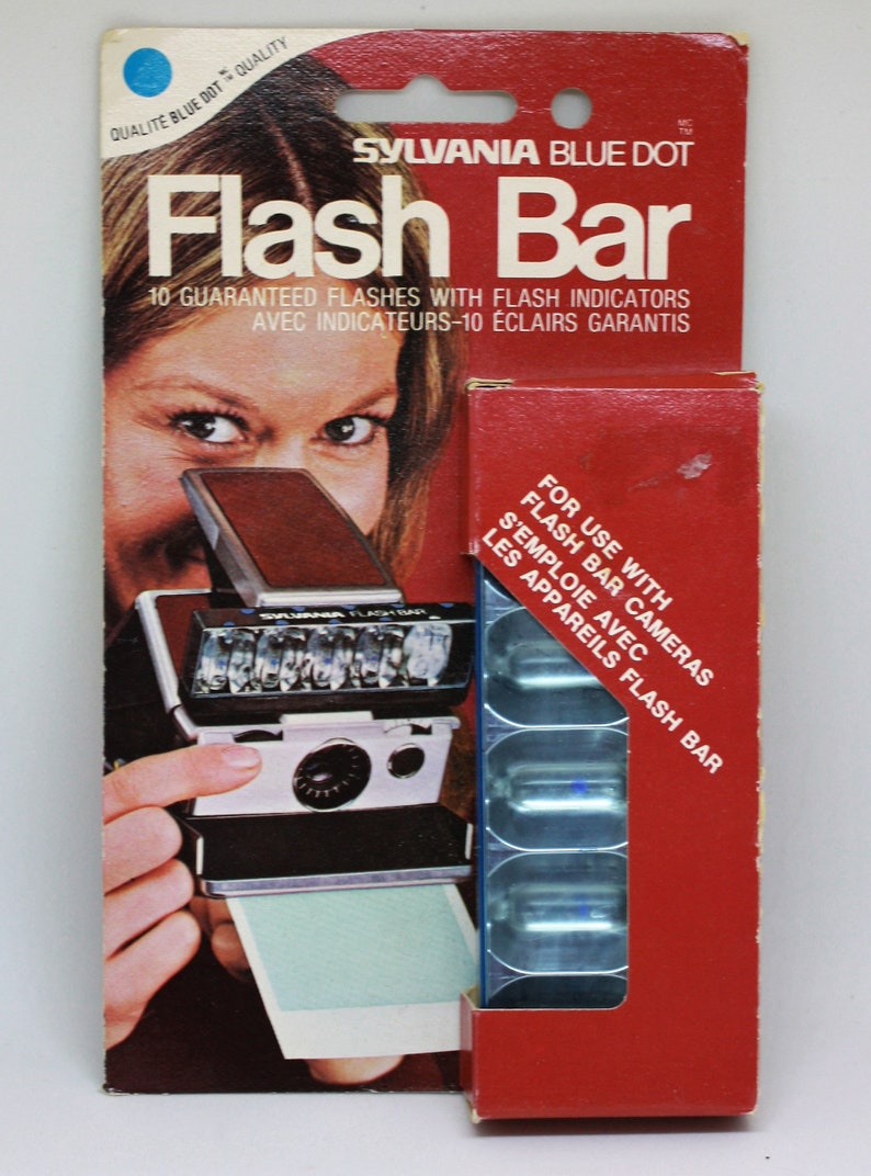 1970s Sylvania Blue Dot Flash Bar