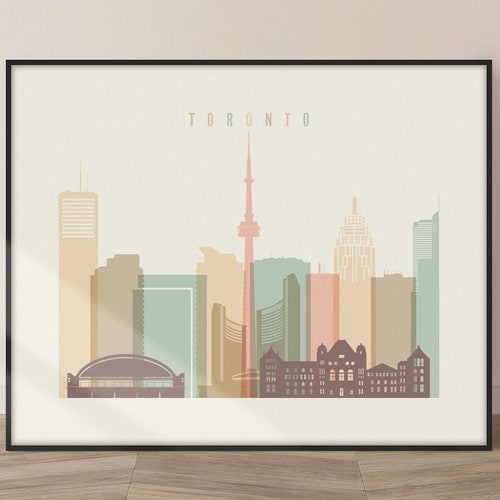 Toronto Print Toronto Wall Art Toronto Skyline Print Etsy Canada