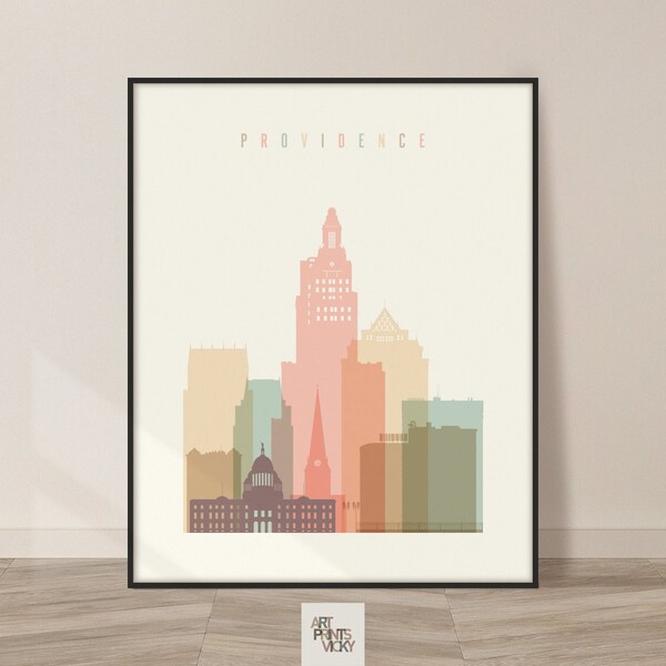 Providence Ri Skyline - Etsy