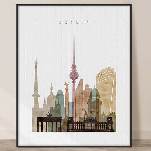 Berlin Poster A3 Etsy
