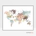World map, World map poster, Adventure awaits, World map wall art, Large world map, Travel map, gift, faux gold, ArtPrintsVicky