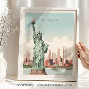 Statue of Liberty Print: New York City Architecture Poster