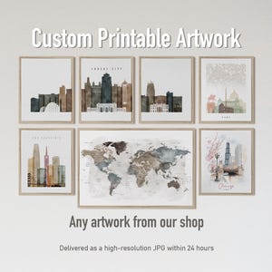 Printable Art Files, Choose Any Design From Shop, Large Sizes up to 24x36” 60x90cm