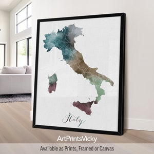 Italien Posterdruck | Personalisierte Geschenke Wandkunst | Dekor für Haus und Büro | ArtPrintsVicky