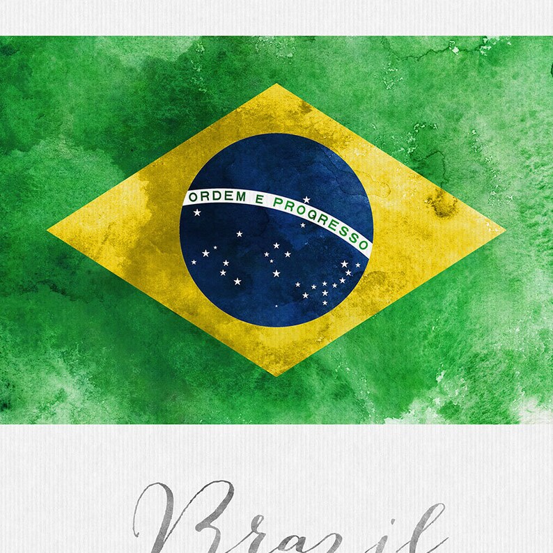 Как нарисовать флаг бразилии