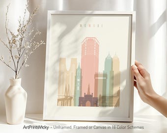 Mumbai poster, print wall art, India cityscape, Travel poster, City print, Travel gifts, Office decor | ArtPrintsVicky