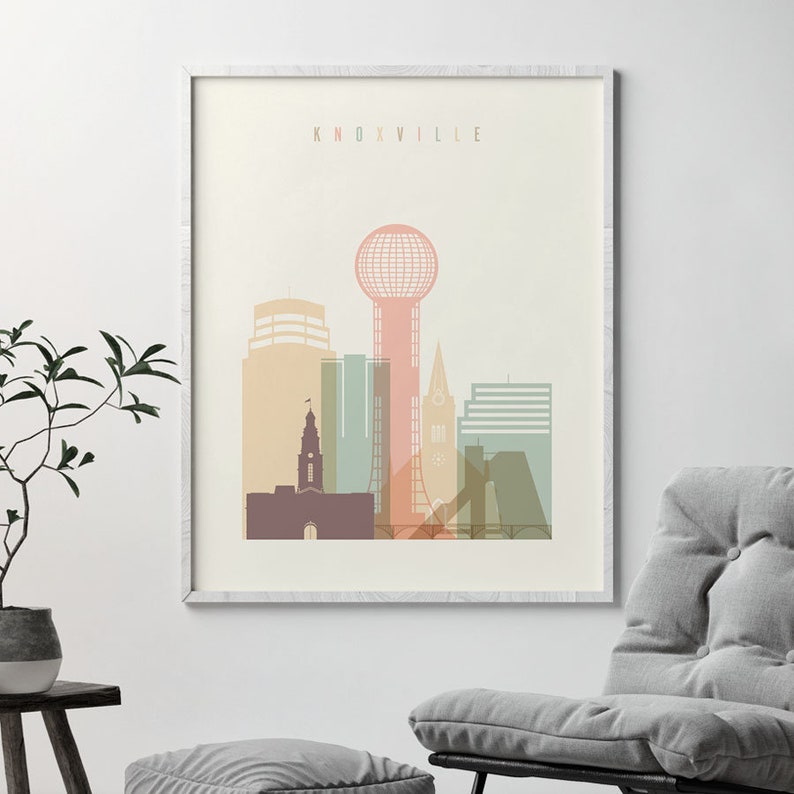 Knoxville TN Knoxville Print Poster Knoxville Wall Art Etsy