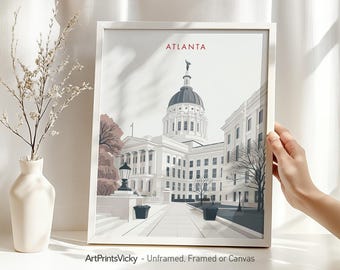 Atlanta Print | Wall Art Poster | Wall Decor for Home and Office | Personalized Gifts | ArtPrintsVicky