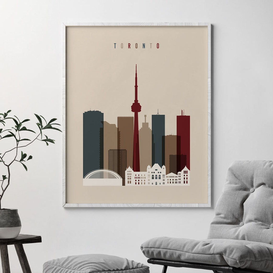 Toronto skyline Toronto wall art print Poster Canada Etsy