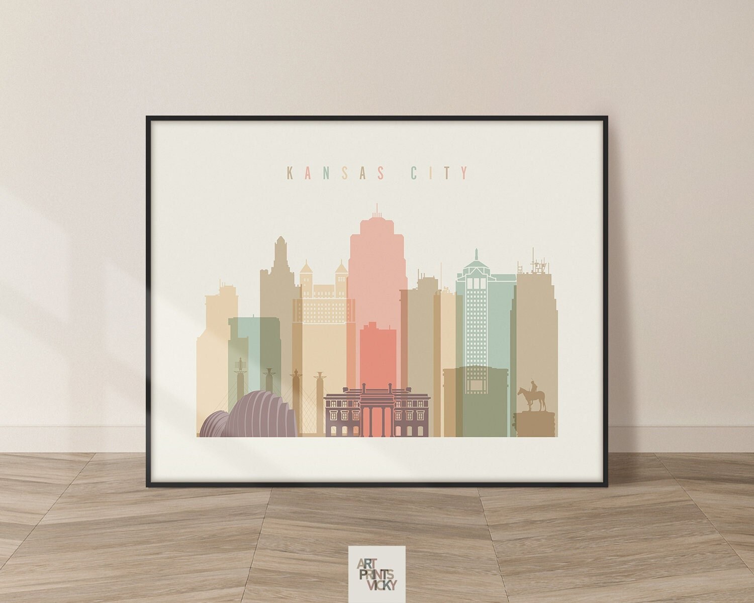 Kansas City Print Poster Kansas City Wall Art Kansas City - Etsy