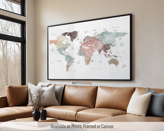Poster Mappemonde - “Around the World