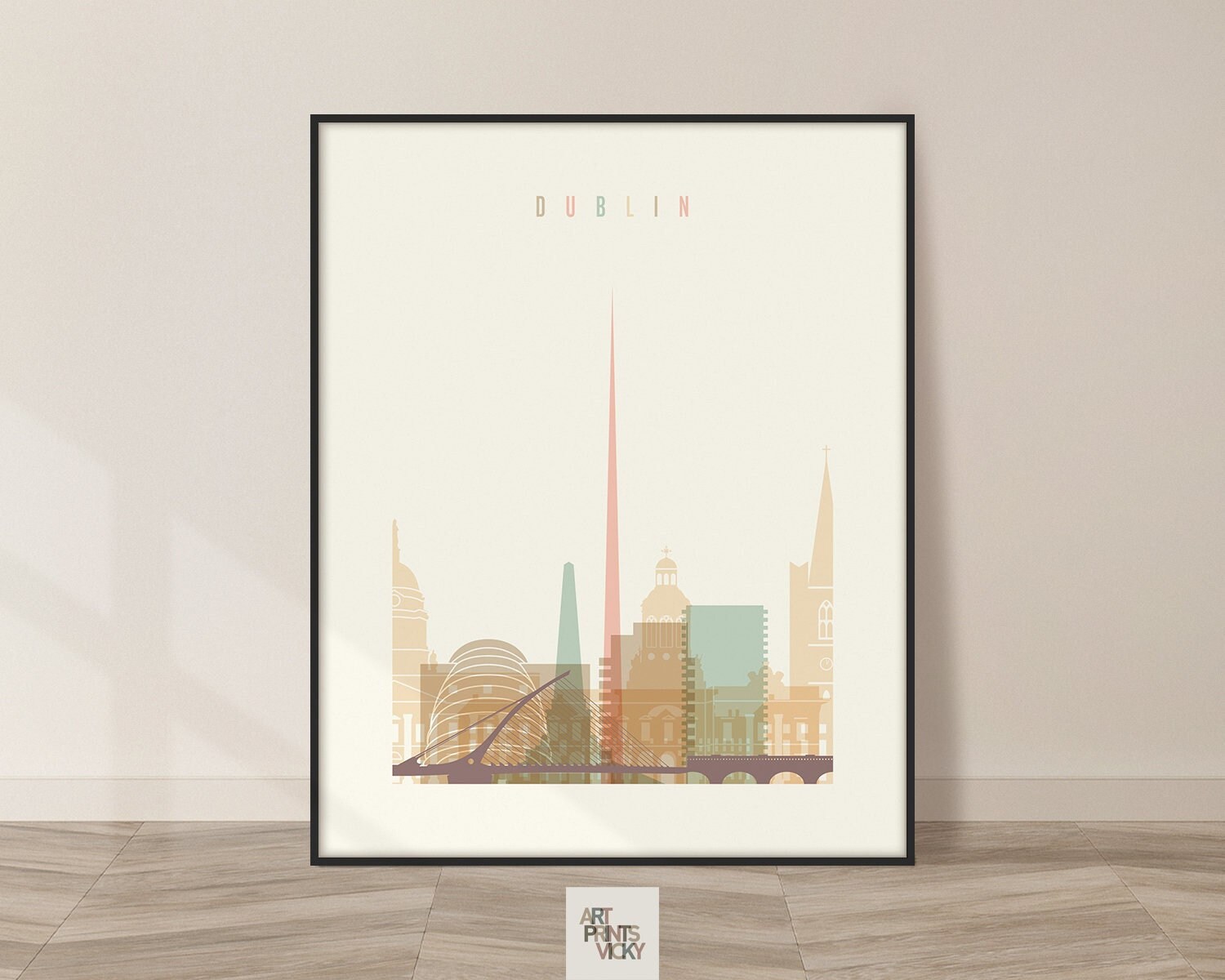 Dublin Print Poster Wall Art Ireland Cityscape Dublin Etsy UK
