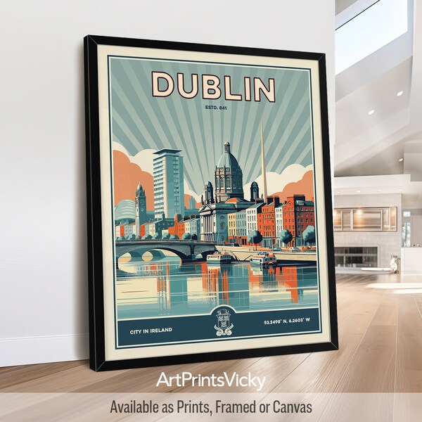 Dublin Poster Etsy UK