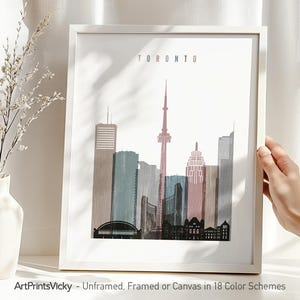 Toronto Skyline Art Print: Chic Cityscape Poster