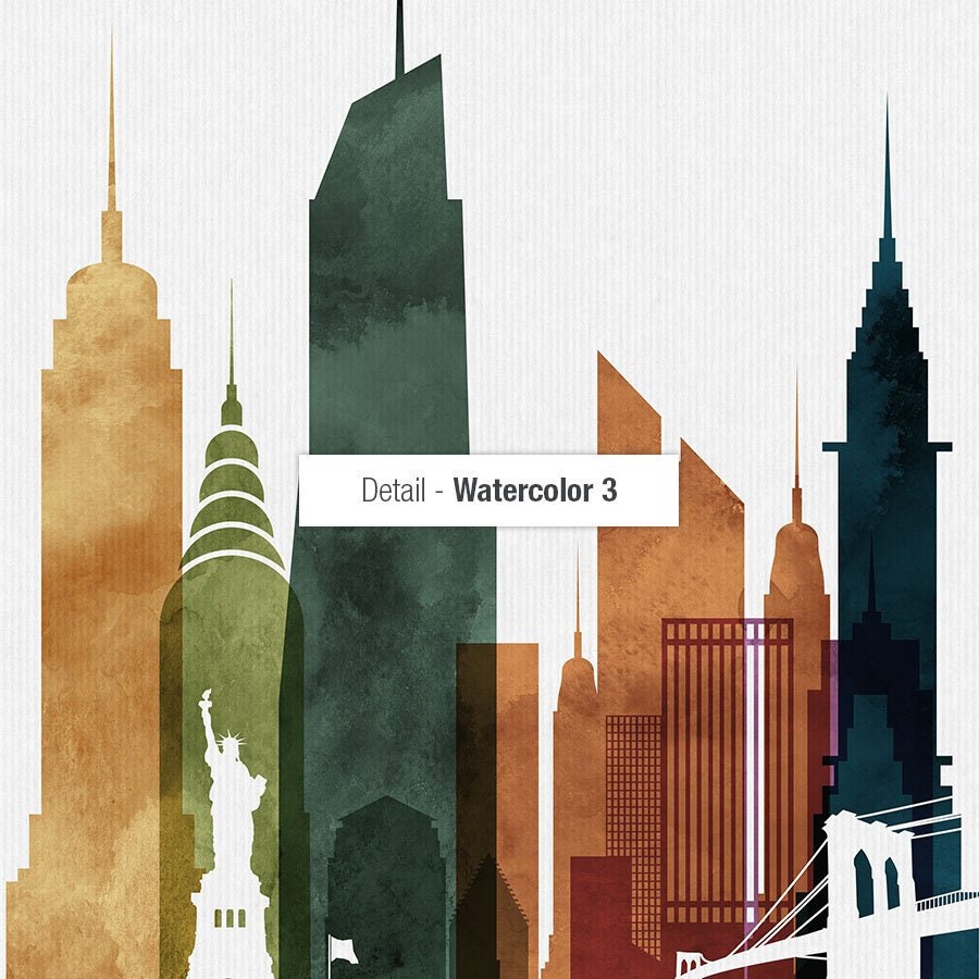 Rochester NY wall art print Rochester NY skyline poster Etsy