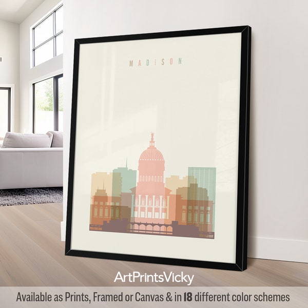 Madison Wi Wall Art Etsy