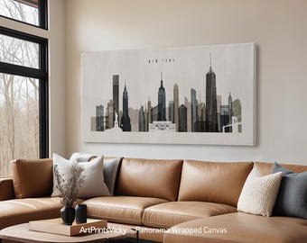 Chicago canvas art print by ArPrintsVicky