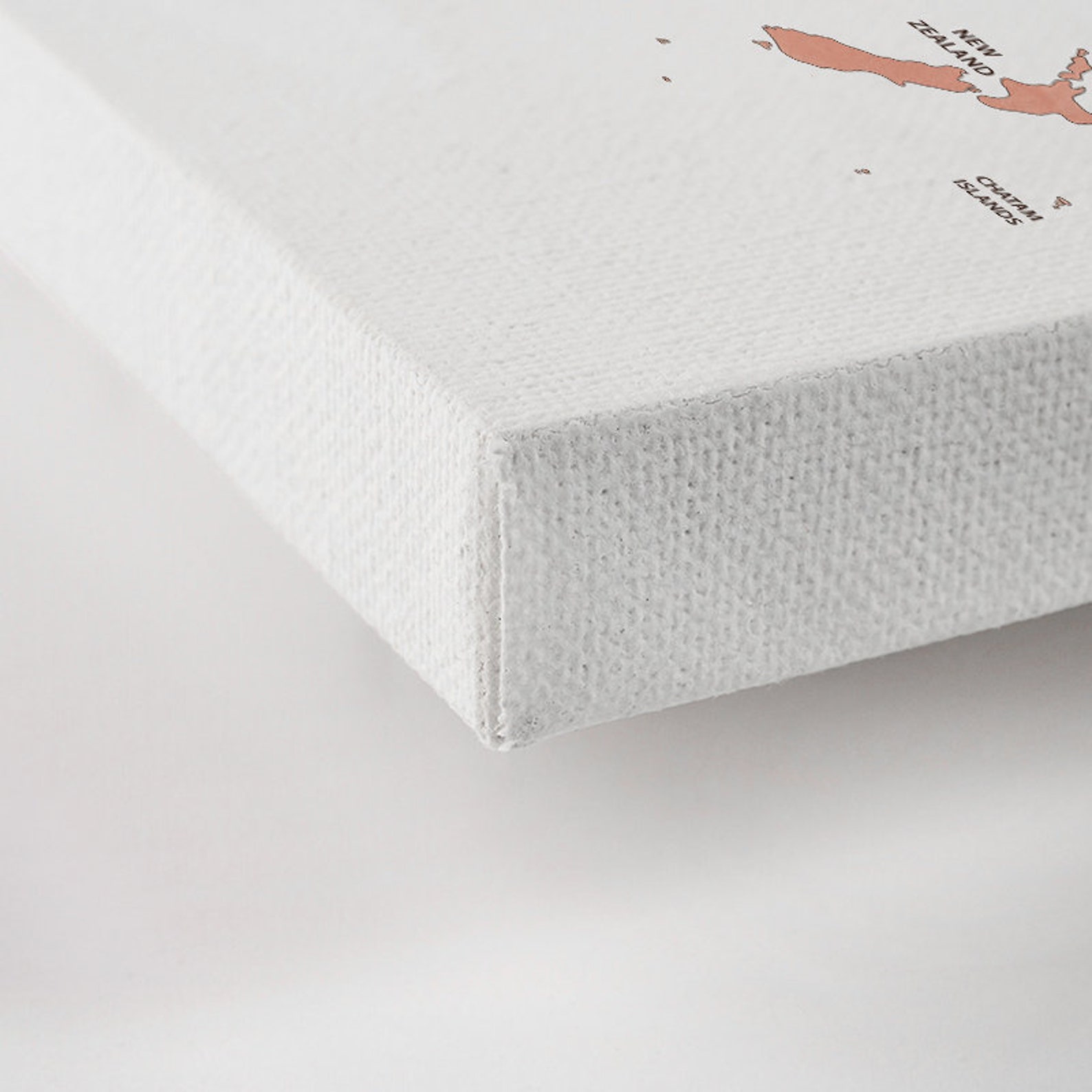 World Map Canvas World Map Detailed Canvas Print Map Canvas Etsy